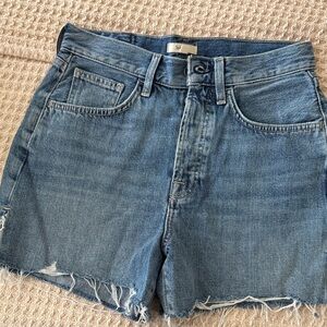Splendid Distressed Blue Denim Shorts